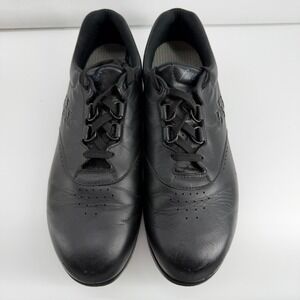 SAS Free Time Womens 11 M Black Leather Walking Shoes Comfort Sneakers H4971